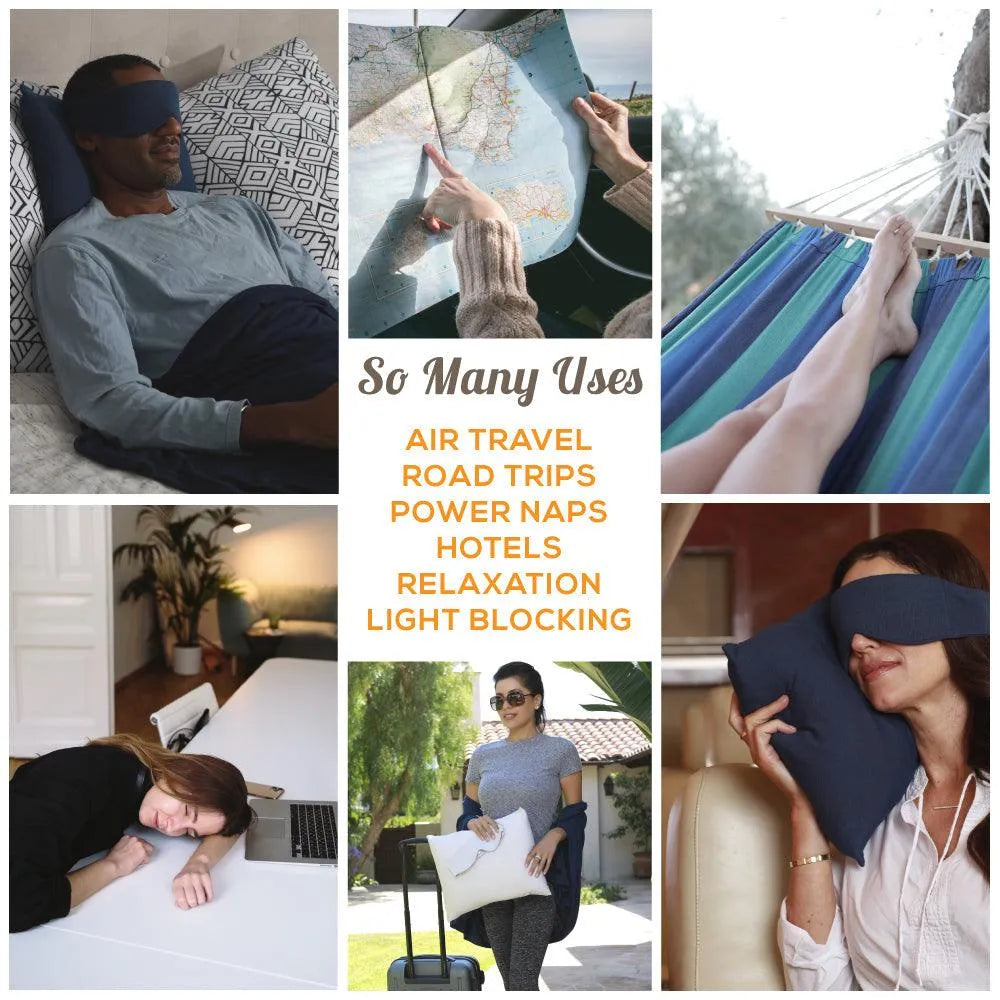 Escape Sleep Mask in Silver Gray - HappyLuxe