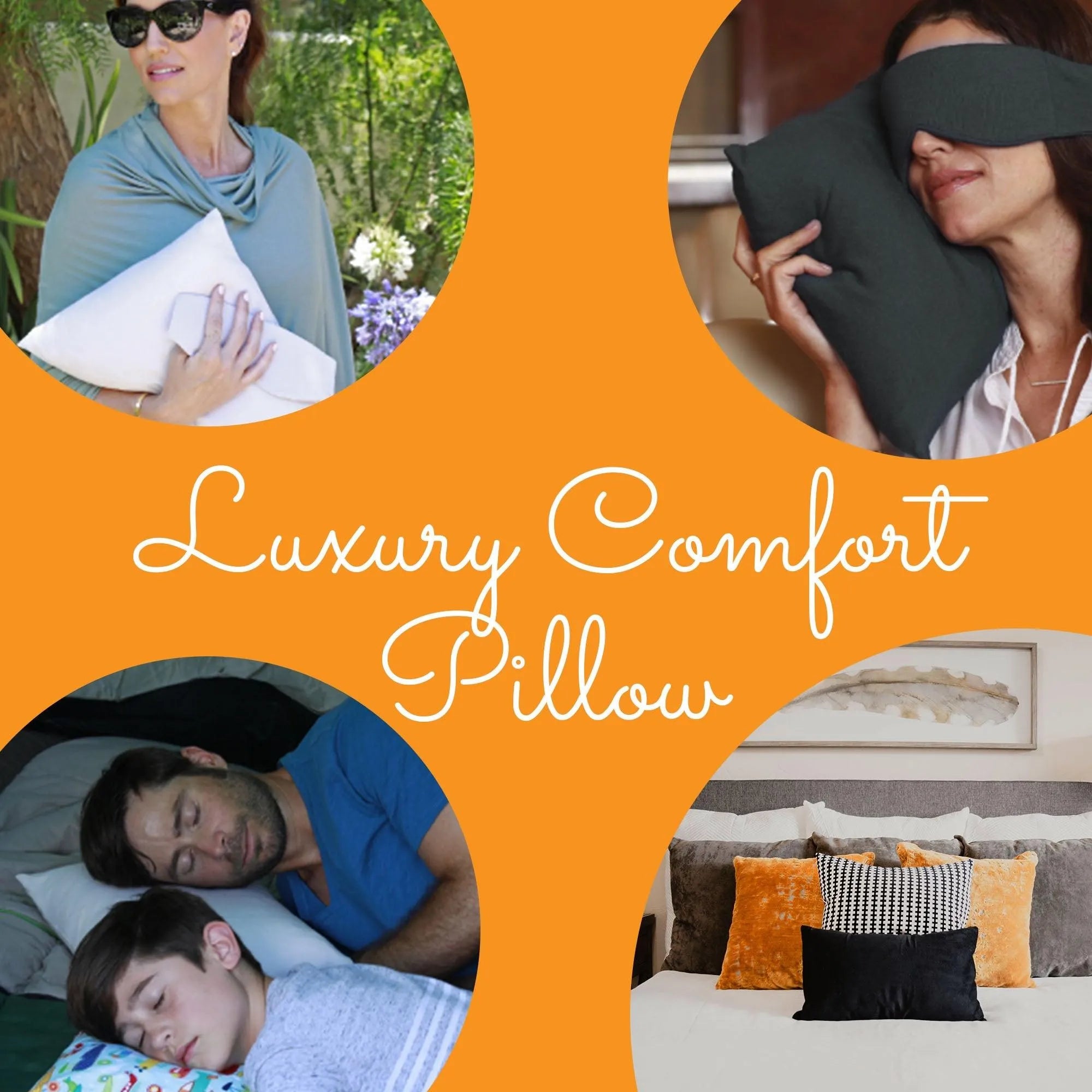 Odyssey Travel Pillow in Jet Black - HappyLuxe