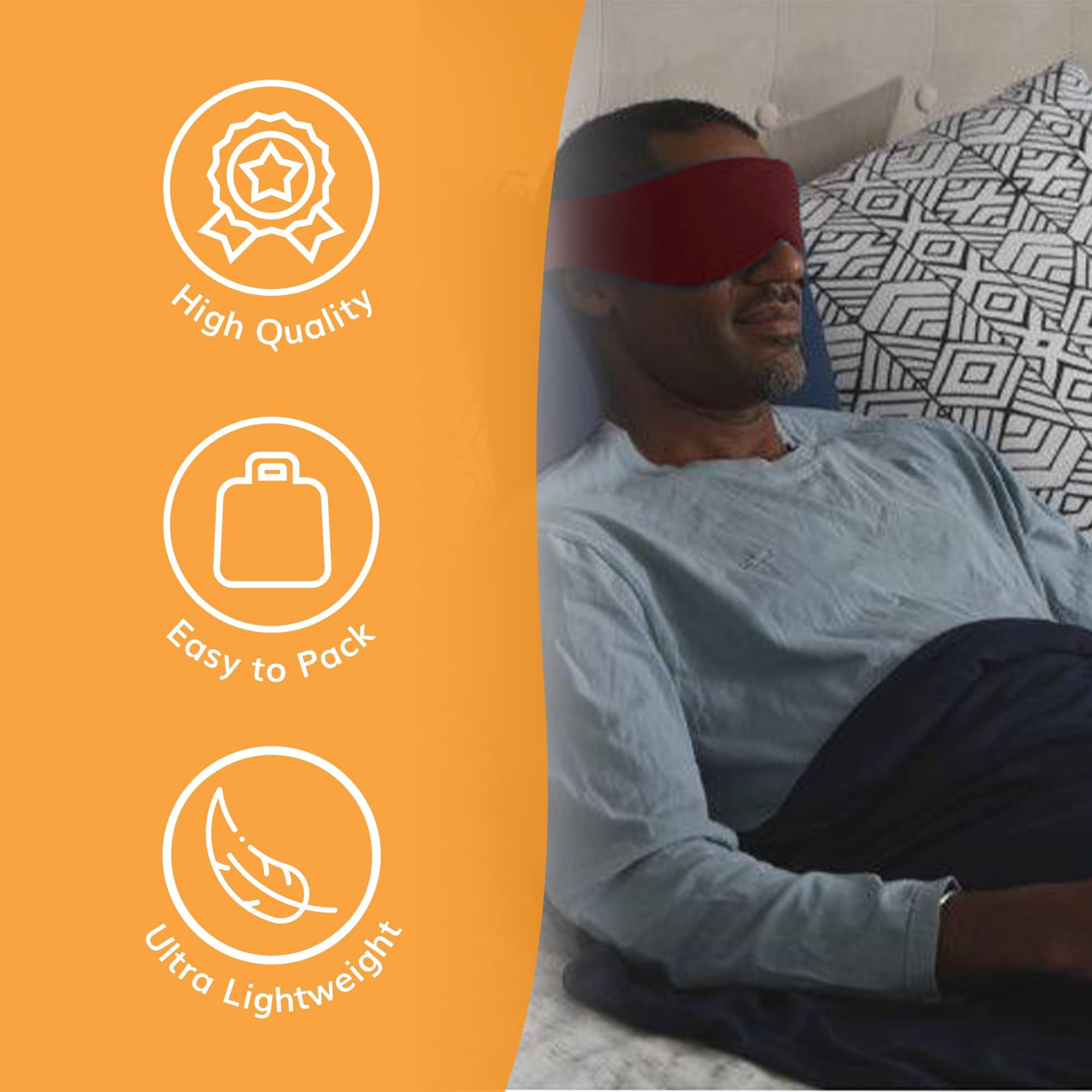 Escape Sleep Mask in Cabernet Red